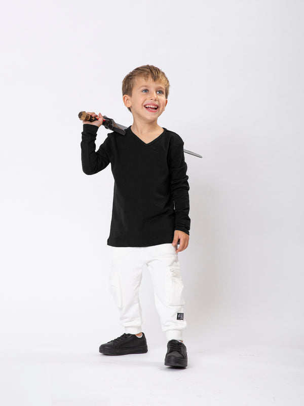 BASIC LONG SLEEVE T Black / 14