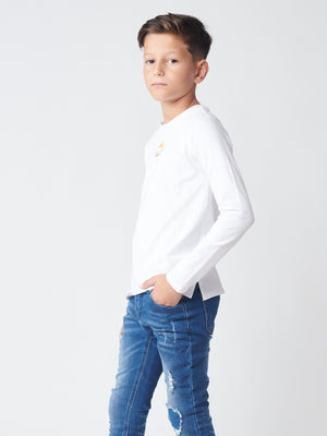 LONG SLEEVE T White / 14