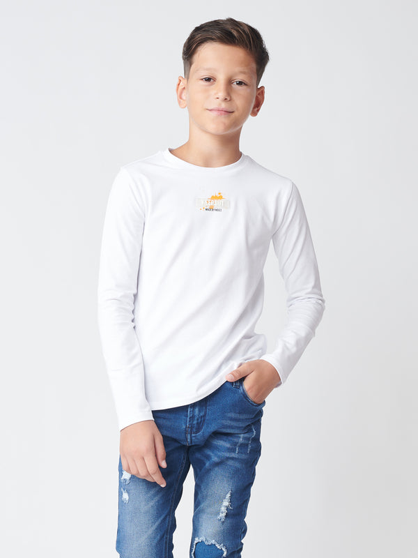 LONG SLEEVE T White / 14