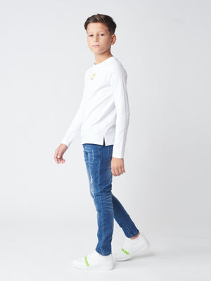 LONG SLEEVE T White / 14