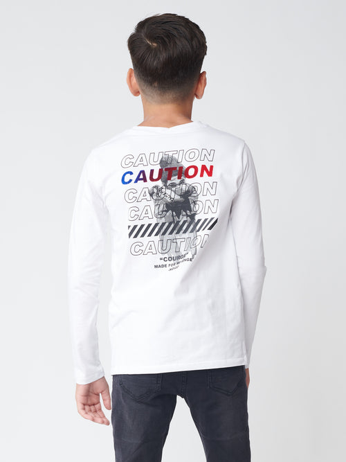 LONG SLEEVE T White / 14
