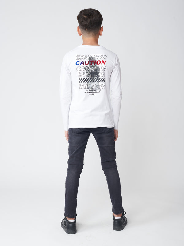 LONG SLEEVE T White / 14
