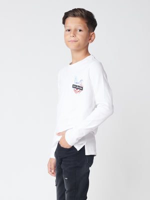 LONG SLEEVE T White / 14