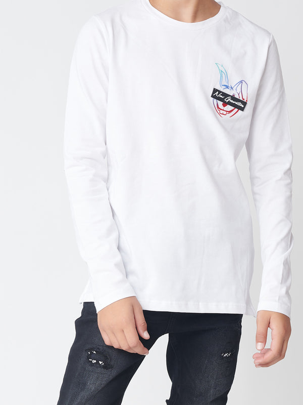 LONG SLEEVE T White / 14