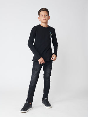 LONG SLEEVE T Black / 14