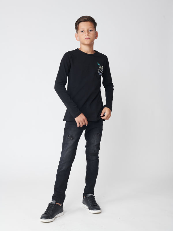LONG SLEEVE T Black / 14