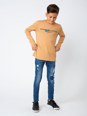 LONG SLEEVE T Camel / 14
