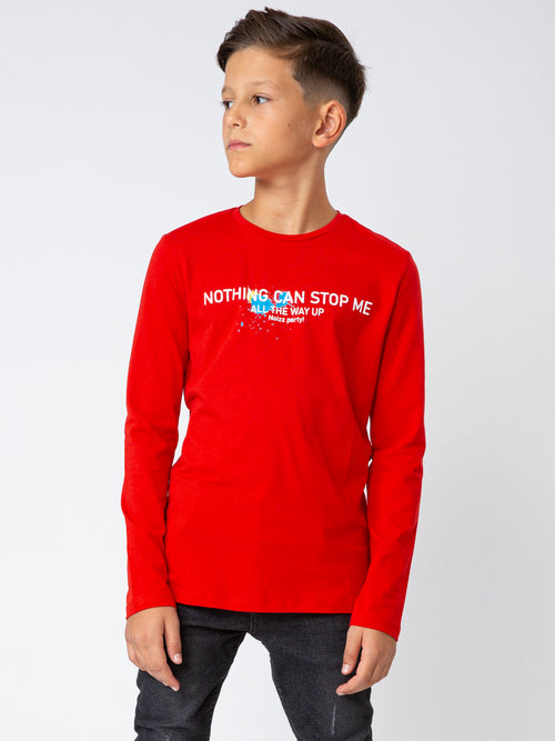 LONG SLEEVE T Red / 14
