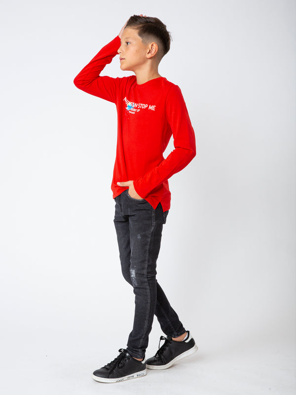 LONG SLEEVE T Red / 14