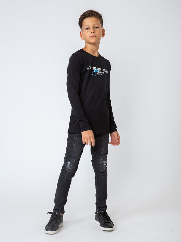 LONG SLEEVE T Black / 14