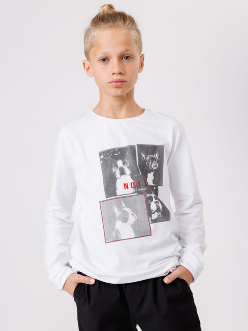 LONG SLEEVE T White / 14