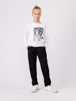 LONG SLEEVE T White / 14