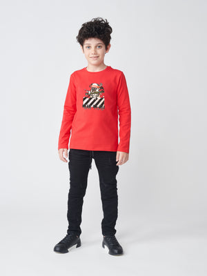 LONG SLEEVE T Red / 14