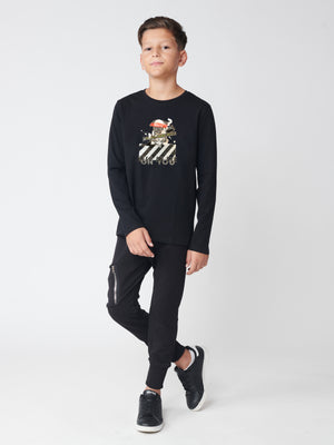 LONG SLEEVE T Black / 14