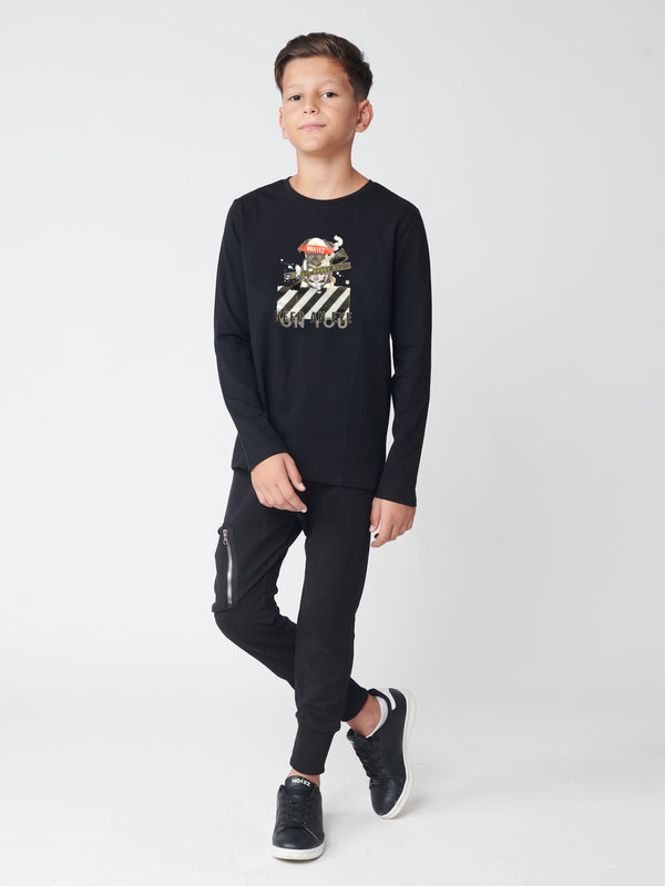 LONG SLEEVE T Black / 14