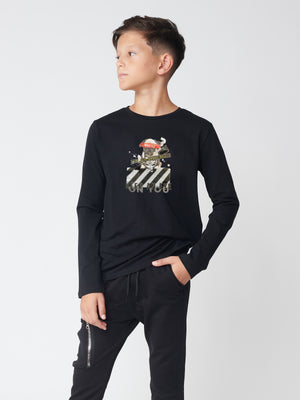 LONG SLEEVE T Black / 14