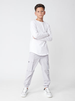 WOVEN PANTS Gray / 14