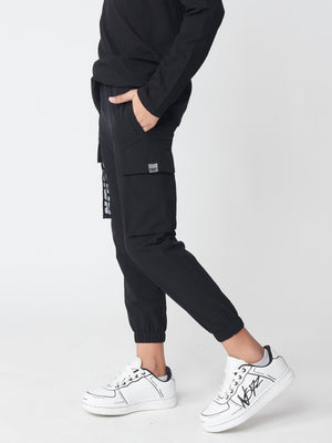 WOVEN PANTS Black / 14