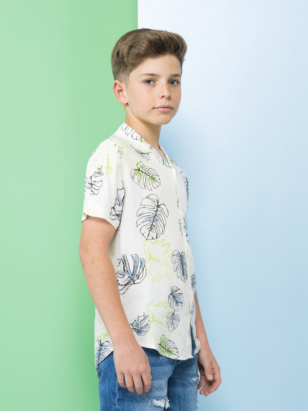 SHORT WOVEN SHIRT White / 14