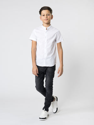 SHORT WOVEN SHIRT White / 14