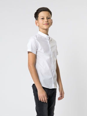 SHORT WOVEN SHIRT White / 14