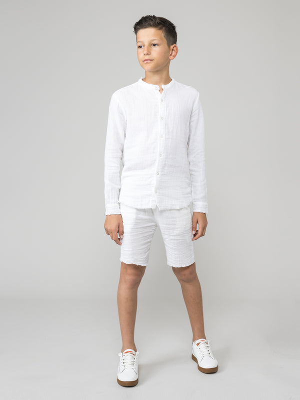 FASHION BUTTONNED SHIRTS White / 14