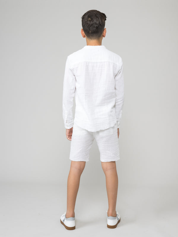 FASHION BUTTONNED SHIRTS White / 14