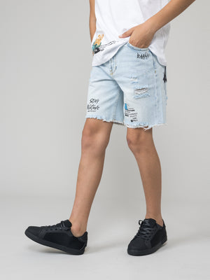 JEANS BERMUDA Light Blue / 14