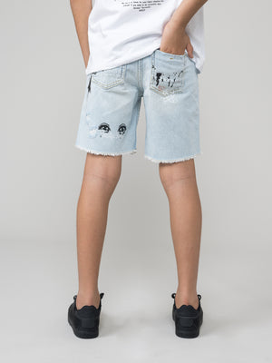 JEANS BERMUDA Light Blue / 14