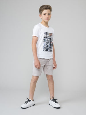 WOVEN BERMUDA Light Gray / 14