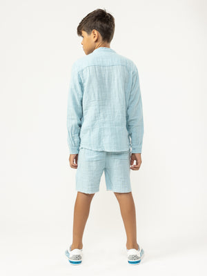 WOVEN BERMUDA Light Blue / 14