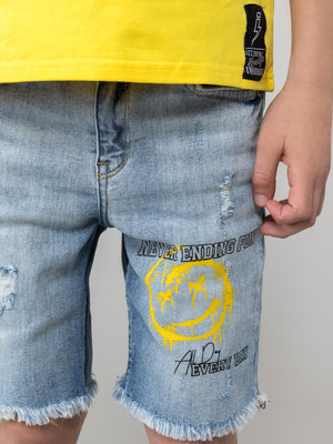 JEANS BERMUDA Blue / 14
