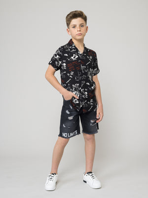 JEANS BERMUDA Black / 14