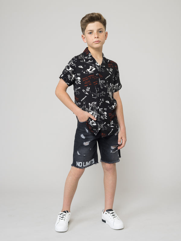 JEANS BERMUDA Black / 14