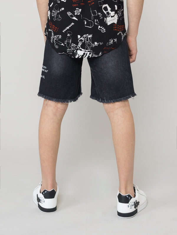 JEANS BERMUDA Black / 14