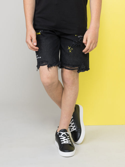 JEANS BERMUDA Black / 14