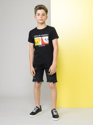 JEANS BERMUDA Black / 14