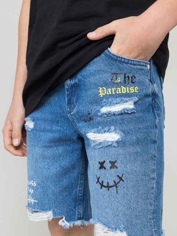 JEANS BERMUDA Blue / 14