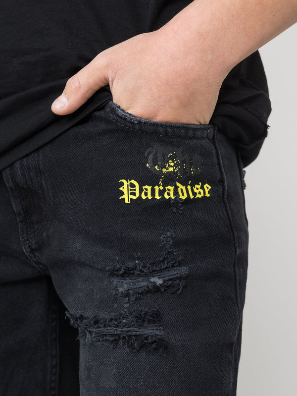 JEANS BERMUDA Black / 14