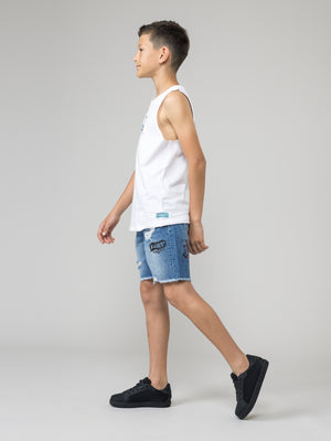 JEANS BERMUDA Blue / 14