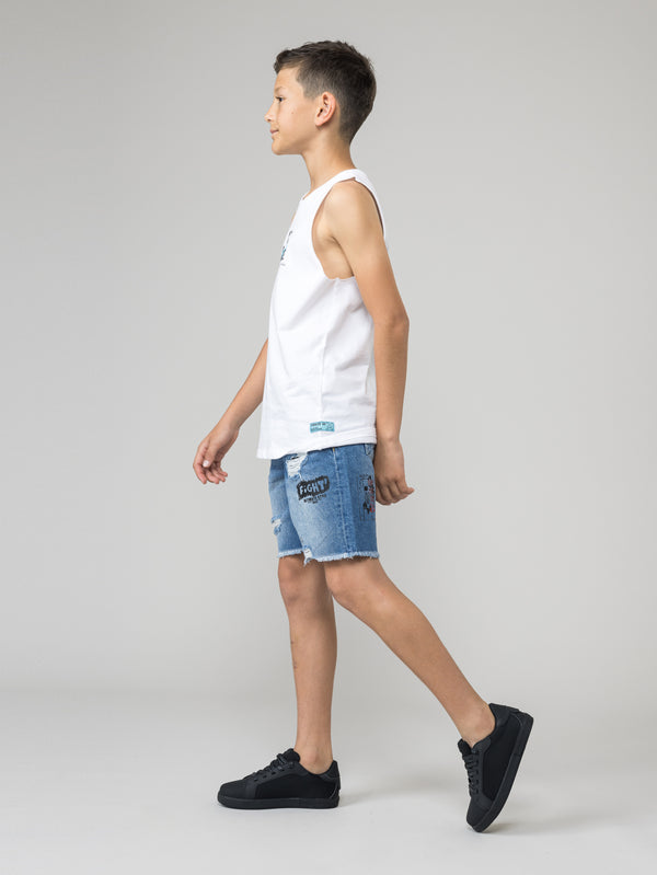 JEANS BERMUDA Blue / 14