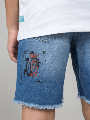 JEANS BERMUDA Blue / 14