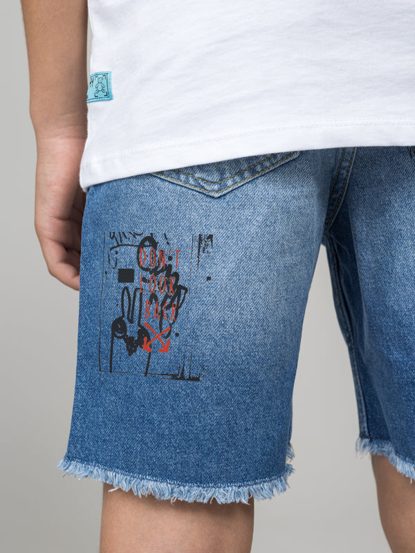 JEANS BERMUDA Blue / 14
