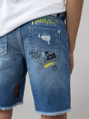 JEANS BERMUDA Blue / 14