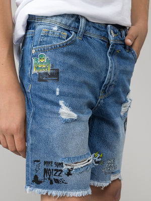 JEANS BERMUDA Blue / 14