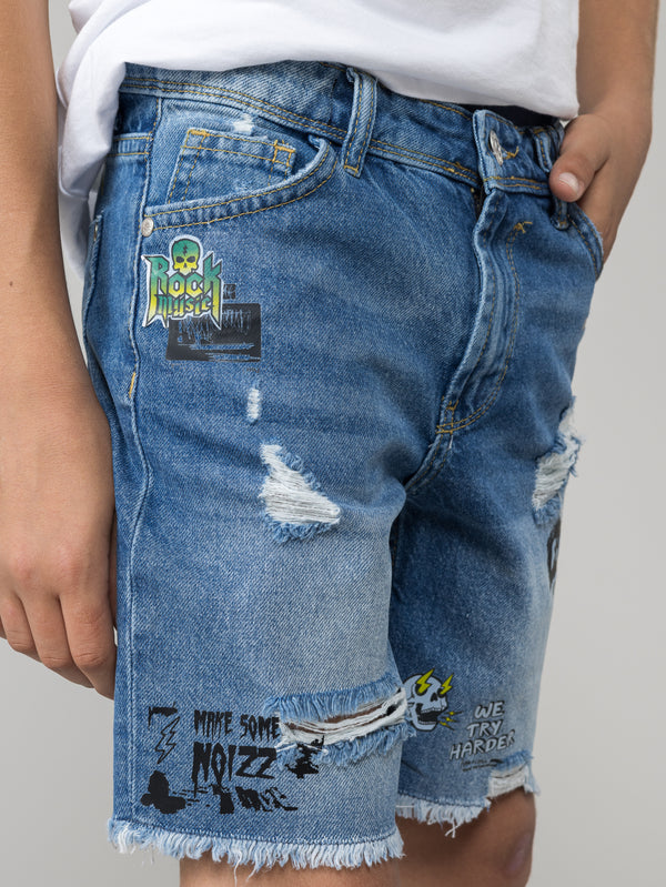 JEANS BERMUDA Blue / 14