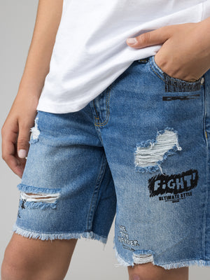 JEANS BERMUDA Blue / 14