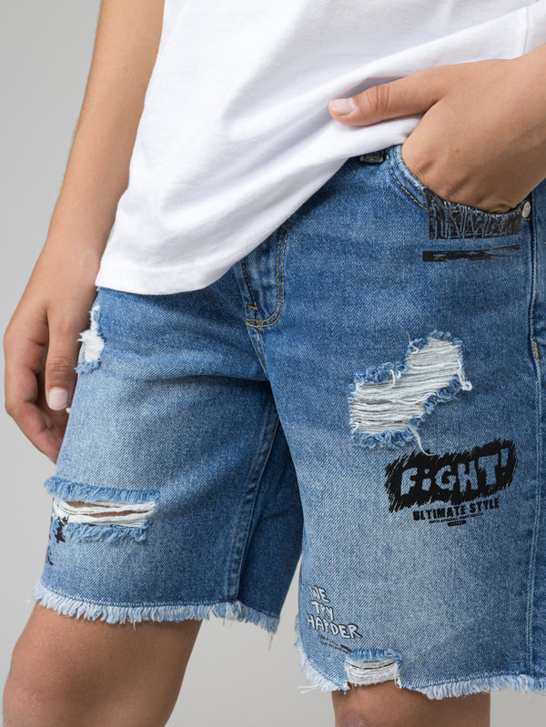 JEANS BERMUDA Blue / 14