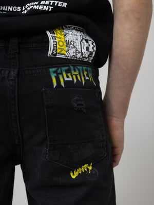 JEANS BERMUDA Black / 14