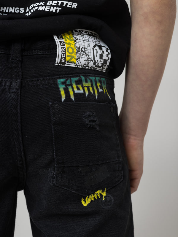 JEANS BERMUDA Black / 14